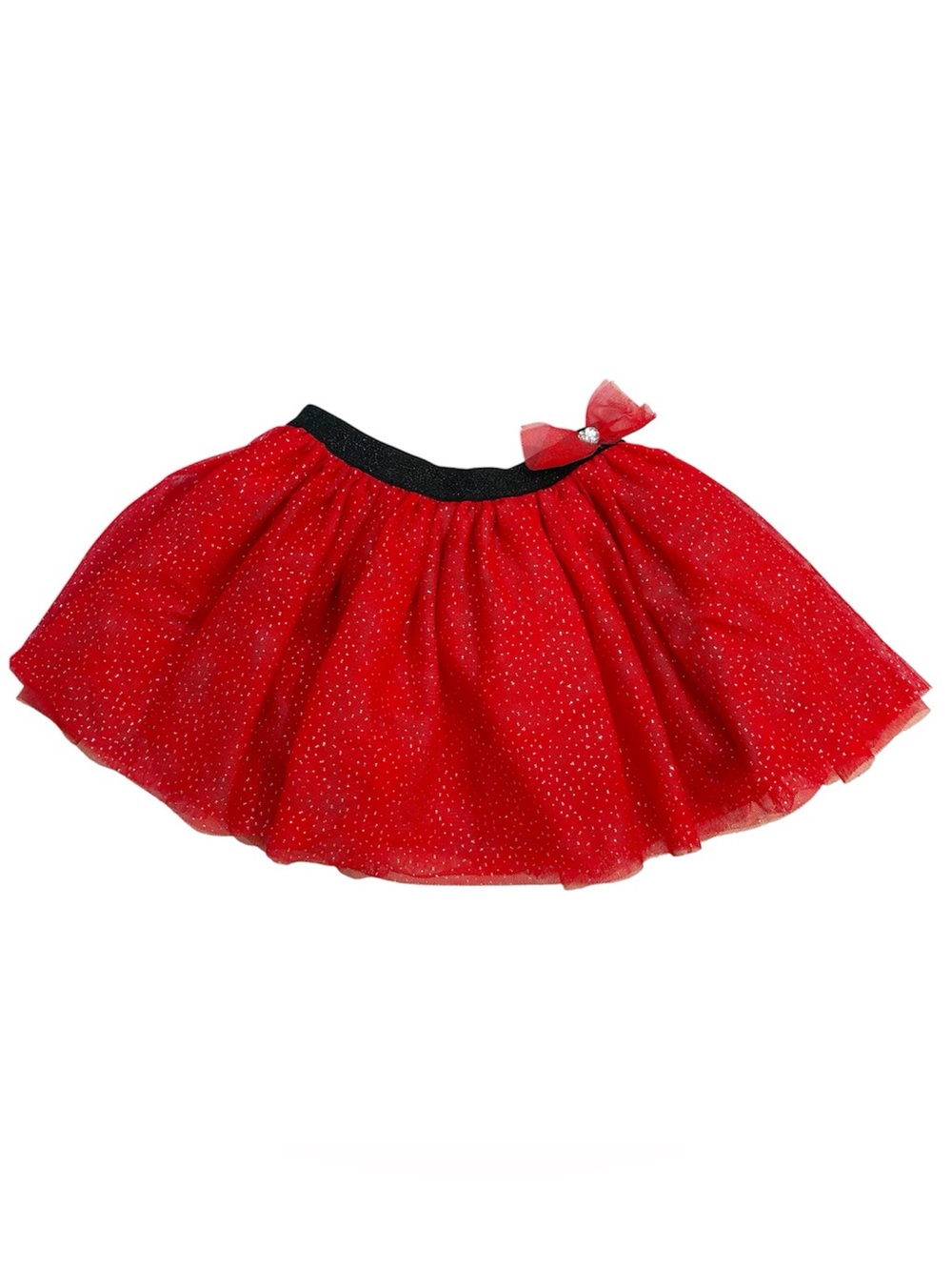 Koala Kids Tutu Skirt Girls 4T Red Sparkle Bow Princess Holiday Christmas Dance